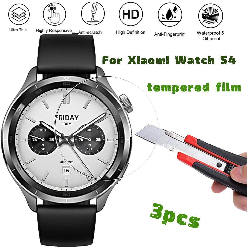 Xiaomi Smartwatch S4 Accessories - 3 adet temperli cam Smartwatch ekran