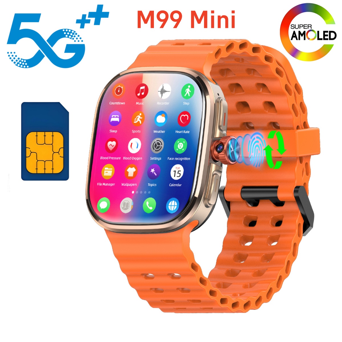 Smartwatch Face - M99 Mini Akıllı Saat 5G Android