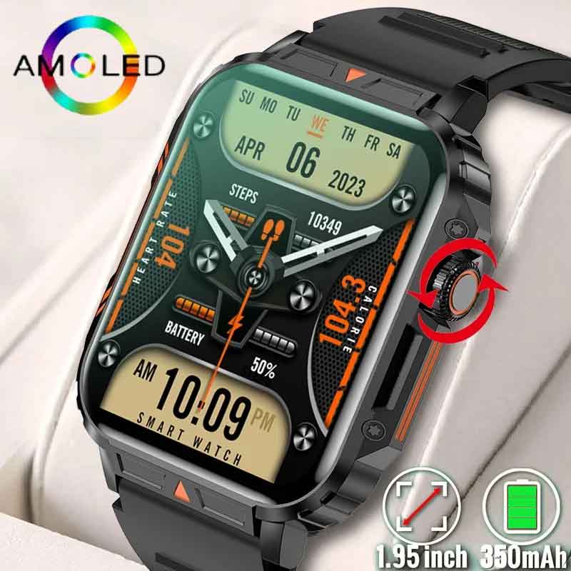 Smartwatch Face - 1.91 açık askeri akıllı saat erkekler