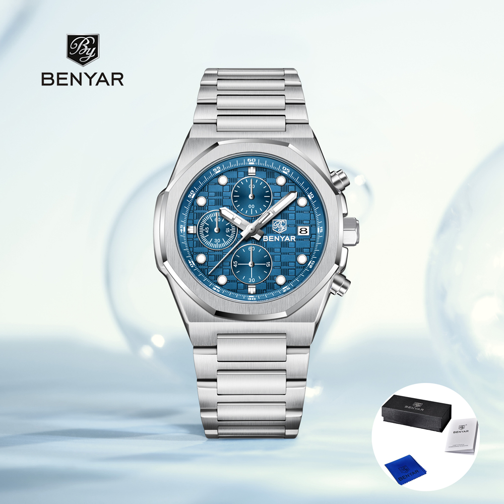 Accessories With Watch - 2025 Yeni BENYAR Erkek Saatleri Lüks