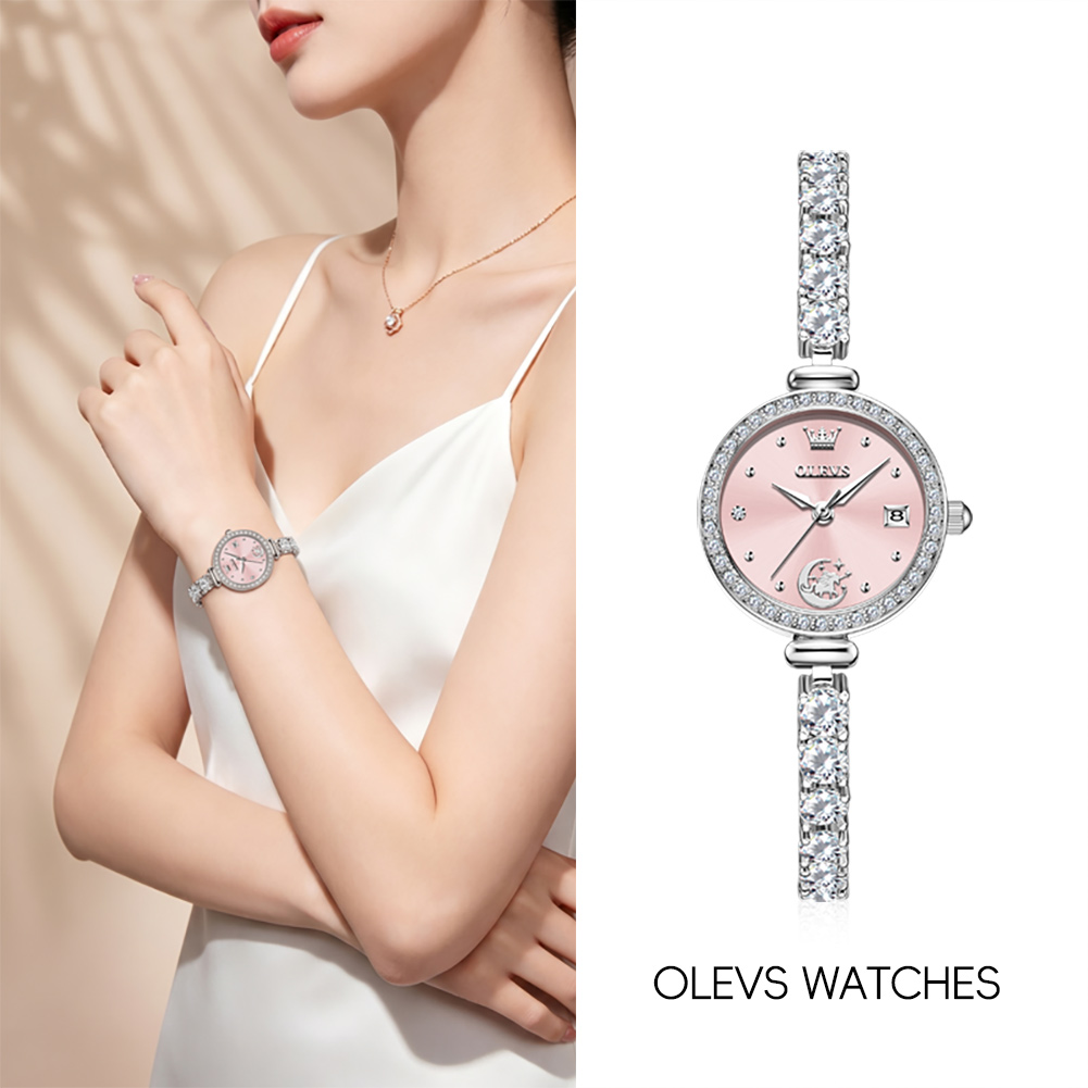 Accessories With Watch - OLEVS 2998 Marka Orijinal Otantik Kadın