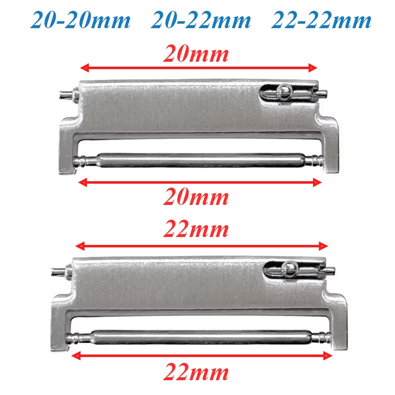 Watch Band Connector - 2 adet saat kayışı adaptörleri 20mm