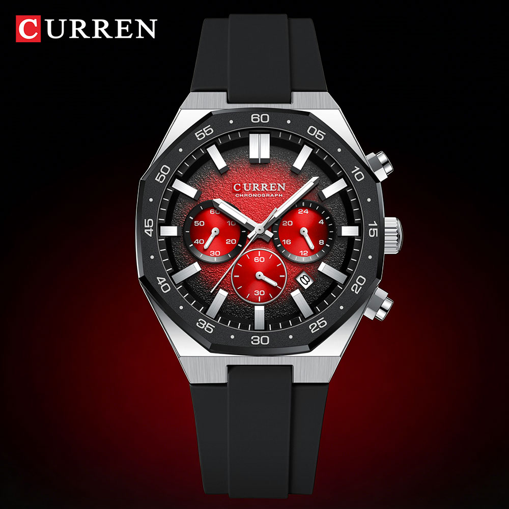 Accessories With Watch - CURREN Moda Rahat Erkekler spor saat