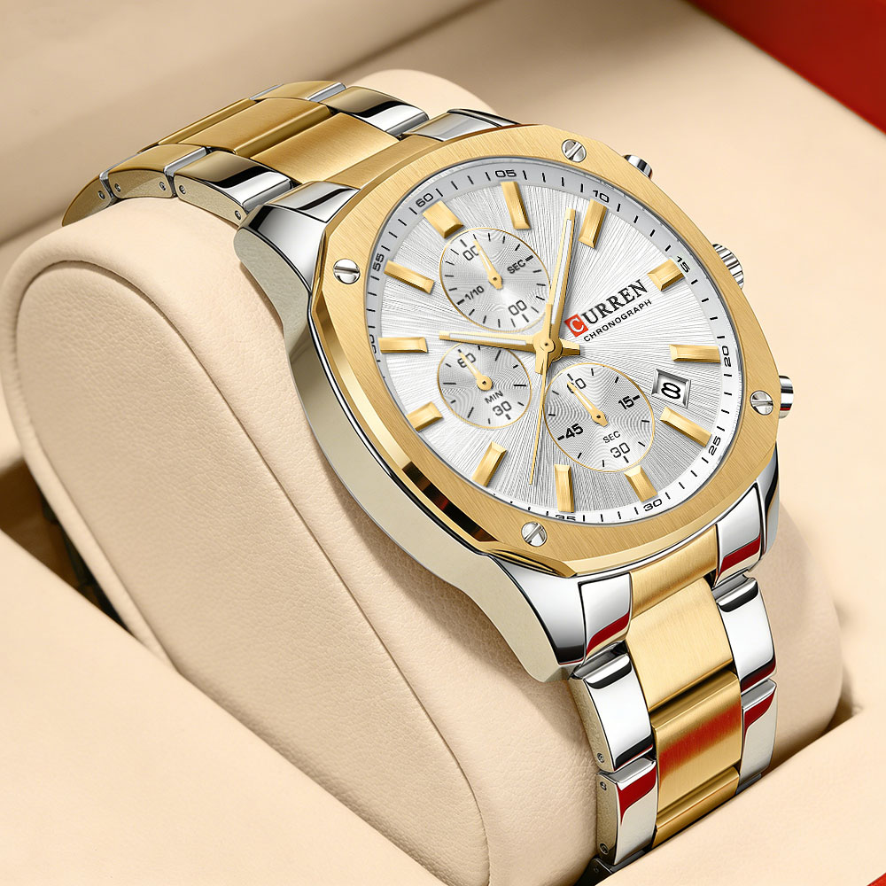 Accessories With Watch - CURREN Modern Erkek 42mm Spor Saati