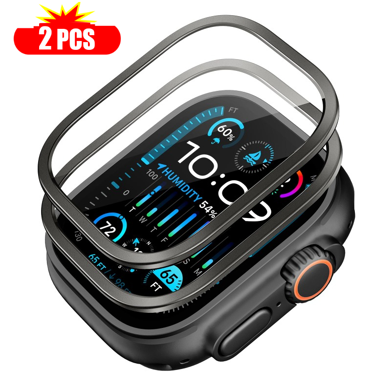 Smartwatch Watch Accessories For Women - 2 adet Temperli Cam Apple Watch