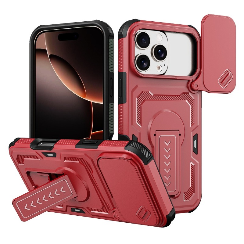 Magnetic Charging Stand - Lüks Karbon Fiber Dokulu Kaymaz Partiküllü