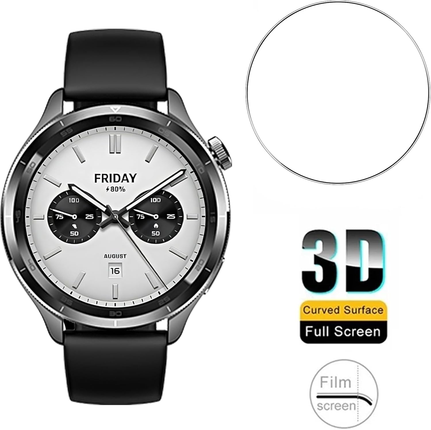 3 adet temperli cam Smartwatch - Xiaomi Smartwatch S4 Accessories incelemesi ve fiyatı