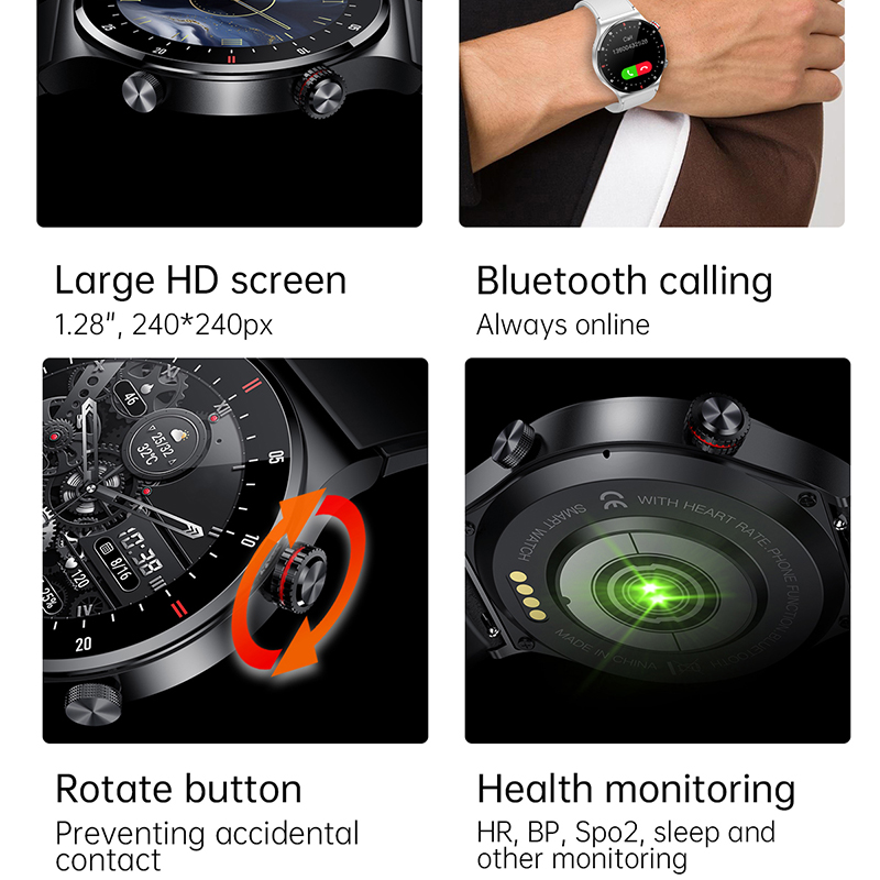 GPS EKG+PPG Bluetooth Çağrı Ak - Smartwatch Face incelemesi ve fiyatı