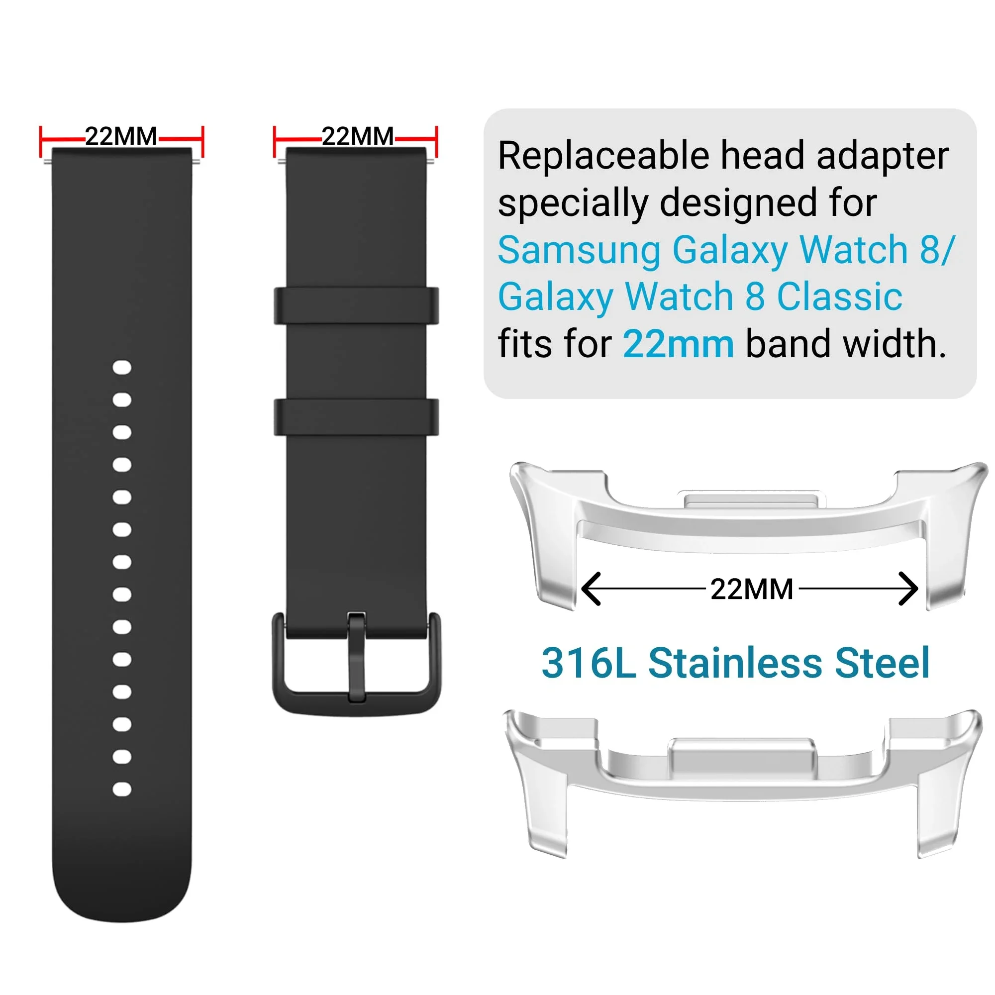 2 adet paslanmaz çelik saat ad - Watch Band Connector incelemesi ve fiyatı