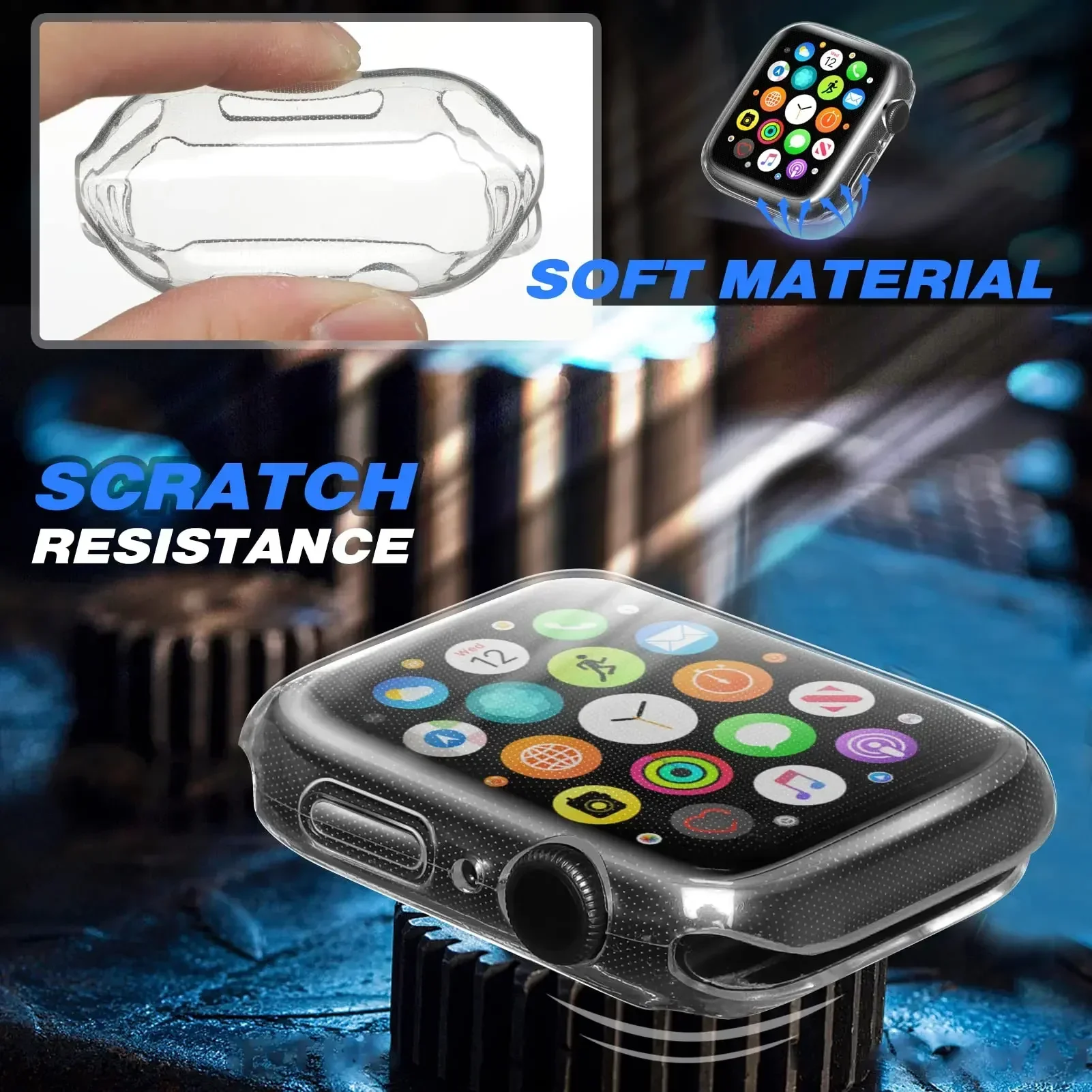 Kapak Apple Watch Kılıfı 44mm  - Smartwatch Watch Accessories For Women incelemesi ve fiyatı