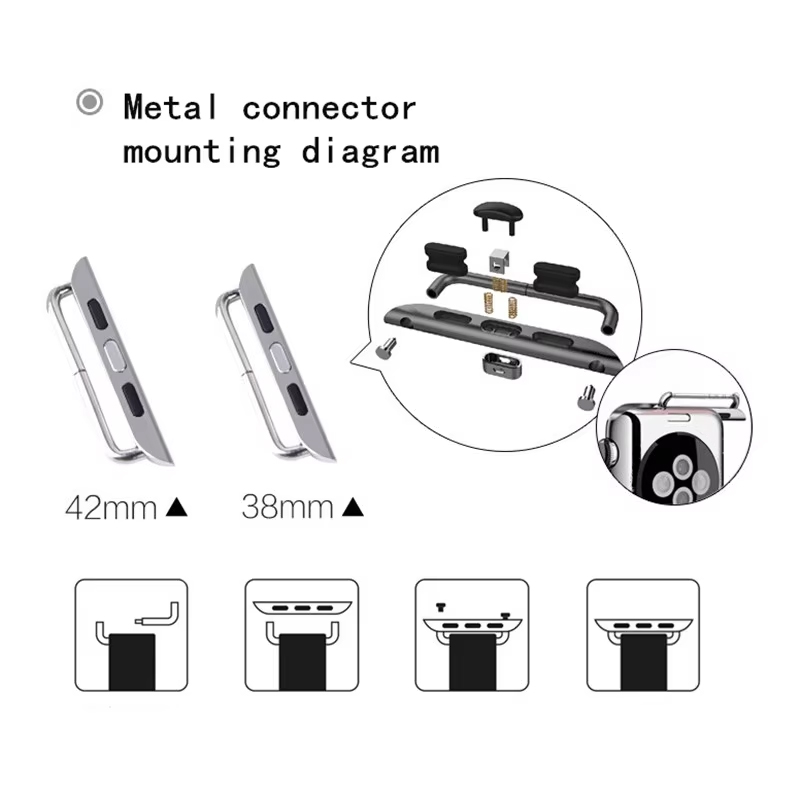 2 adet Paslanmaz Çelik Konnekt - Watch Band Connector incelemesi ve fiyatı