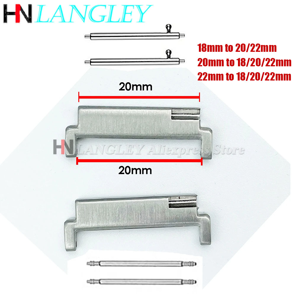 1 çift kayış metal adaptörü 18 - Watch Band Connector incelemesi ve fiyatı