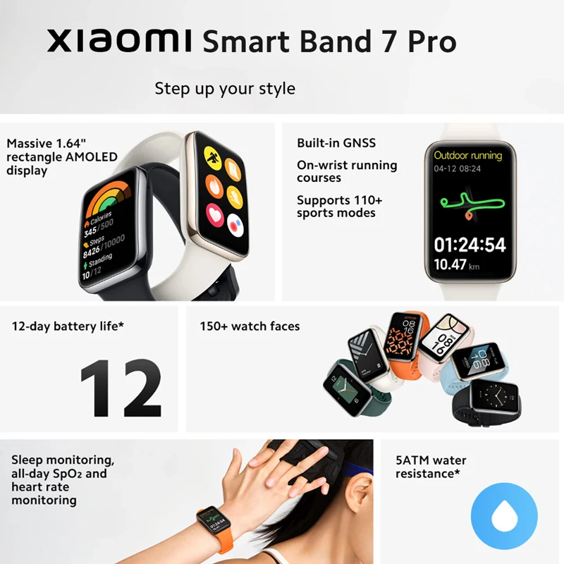 Xiaomi Akıllı Bant 7Pro 1.64 ' - Smartwatch Face incelemesi ve fiyatı