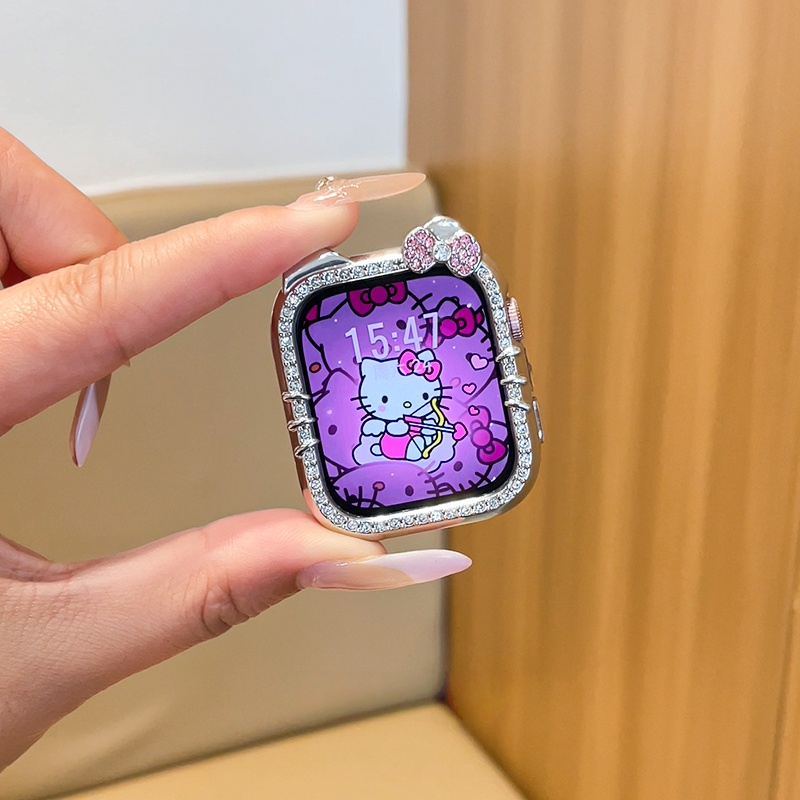 Sevimli Kitty KEDI Kılıf için  - Smartwatch Watch Accessories For Women incelemesi ve fiyatı